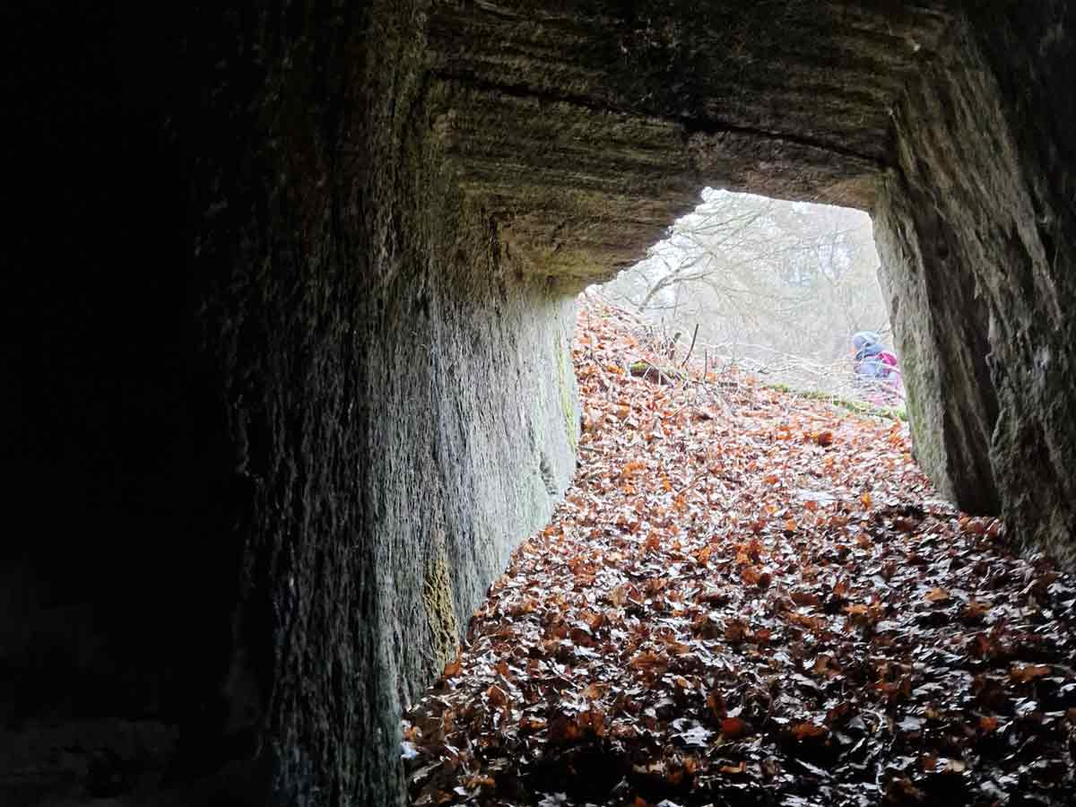 Blick aus einer dunklen Felsöffnung hinaus ins Licht – Metapher für seelische Heilung und Loslassen alter Wunden.
