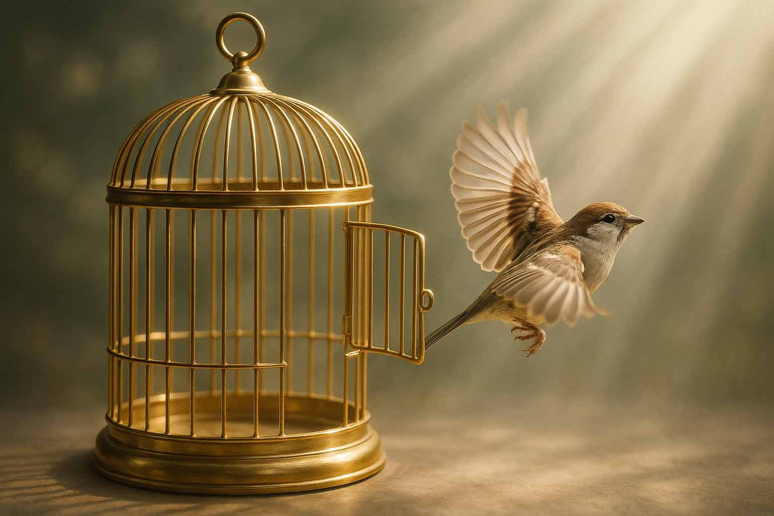 Symbolbild für die Befreiung des Geistes von negativen Glaubenssätzen