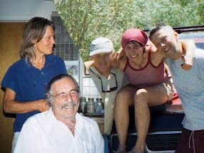 Götz Uwe Kreß im Training mit Steven Foster und Meredith Little