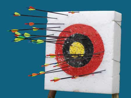 Betriebsausflug Ideen Bogenschiessen, Zielscheibe